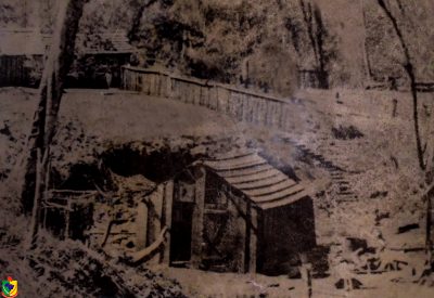 Primeiro balneário construído de forma rústica em 1918, perto dele ficavam ranchos alugados a banhistas