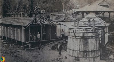 Construção do Balneário provisório, anos 20